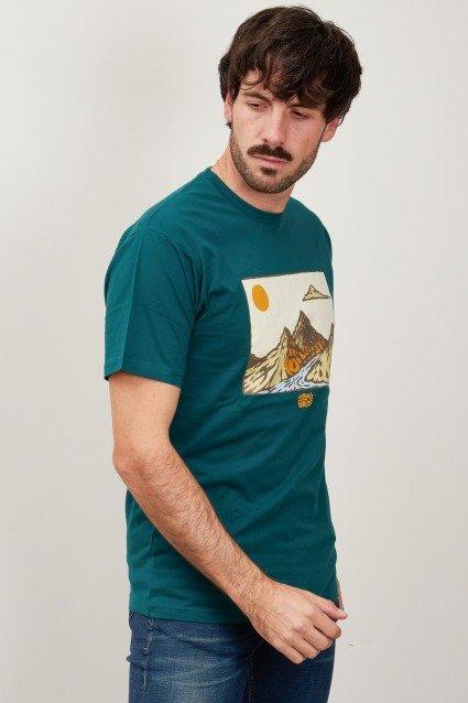 VANS SS TEE II en color VERDE  (3)
