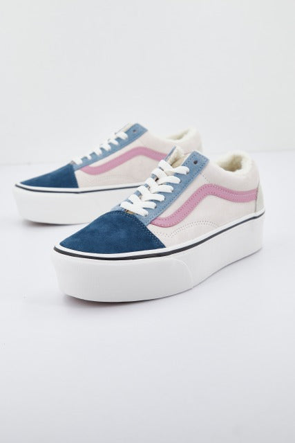 VANS  UA OLD SKOOL en color BLANCO  (2)