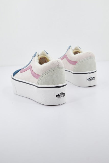 VANS  UA OLD SKOOL en color BLANCO  (3)