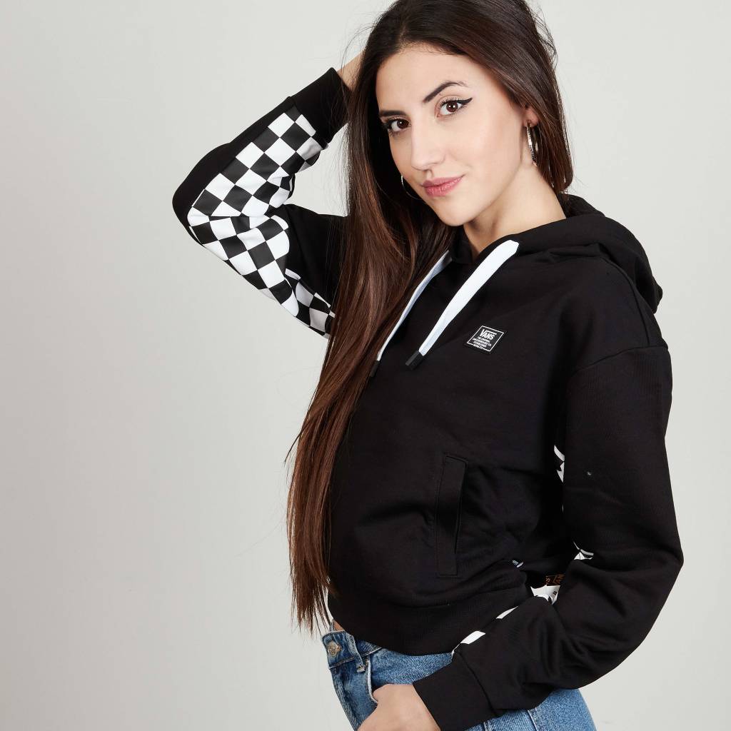 VANS BOOM BOOM CHECK IT HOODIE en color NEGRO  (7)