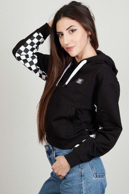 VANS BOOM BOOM CHECK IT HOODIE en color NEGRO  (3)