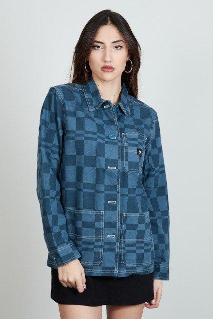 VANS DRILL II CHORE PRINT JACKET en color AZUL  (1)
