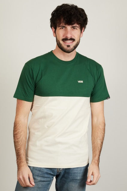 VANS COLORBLOCK TEE en color VERDE  (1)