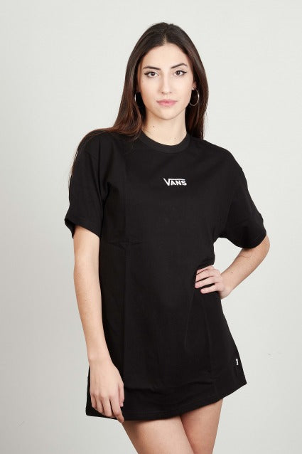 VANS CENTER VEE TEE DRESS en color NEGRO  (2)