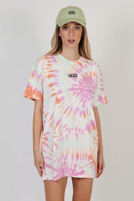 VANS CENTER VEE WASH TEE DRESS en color BLANCO  (3)