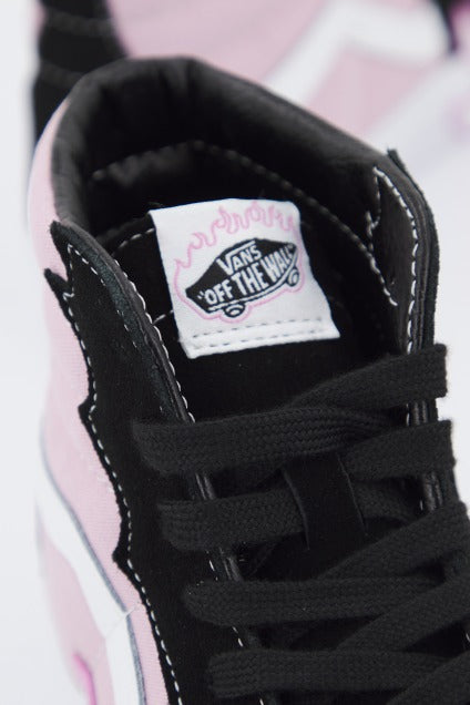 VANS  SK-HI FLAME en color ROSA  (4)