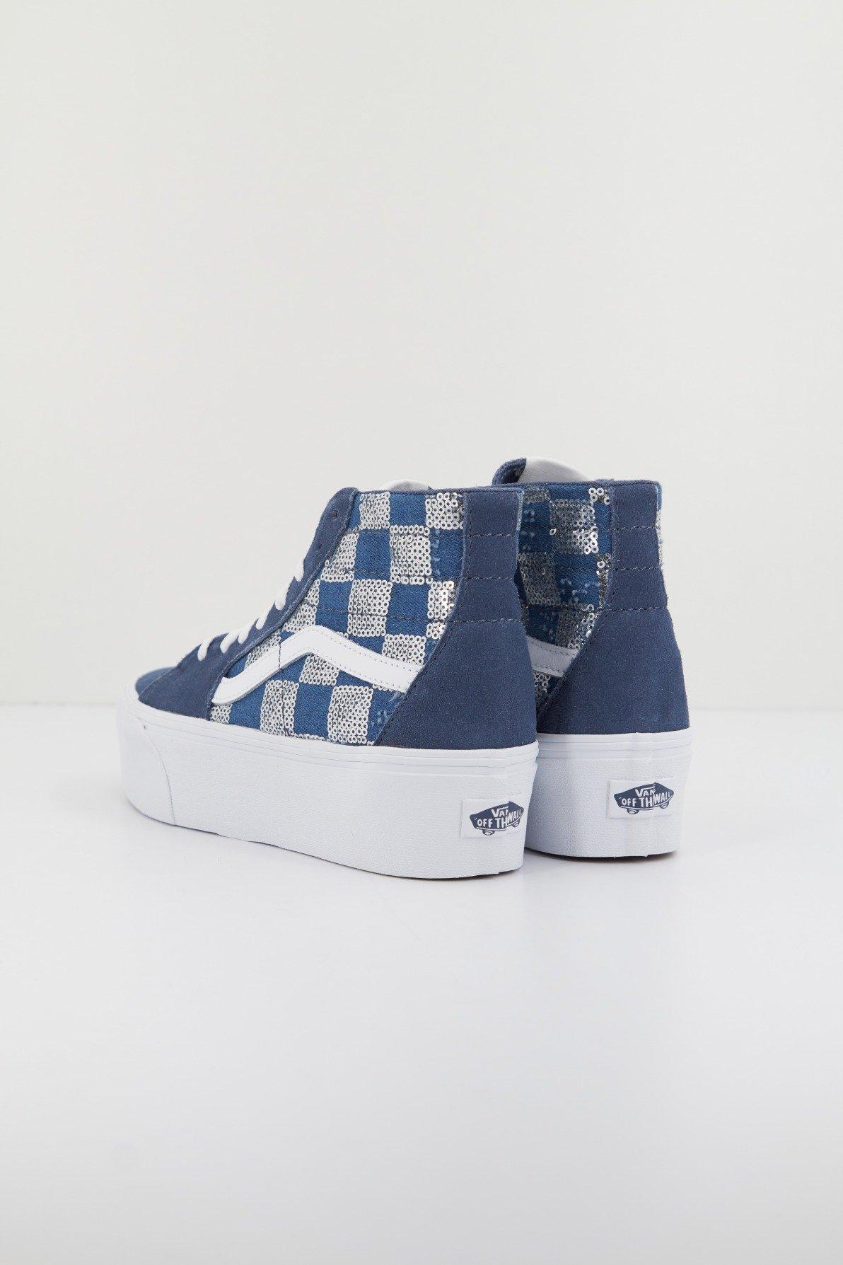 VANS SK-HI TAPERED STACKFO en color AZUL  (3)