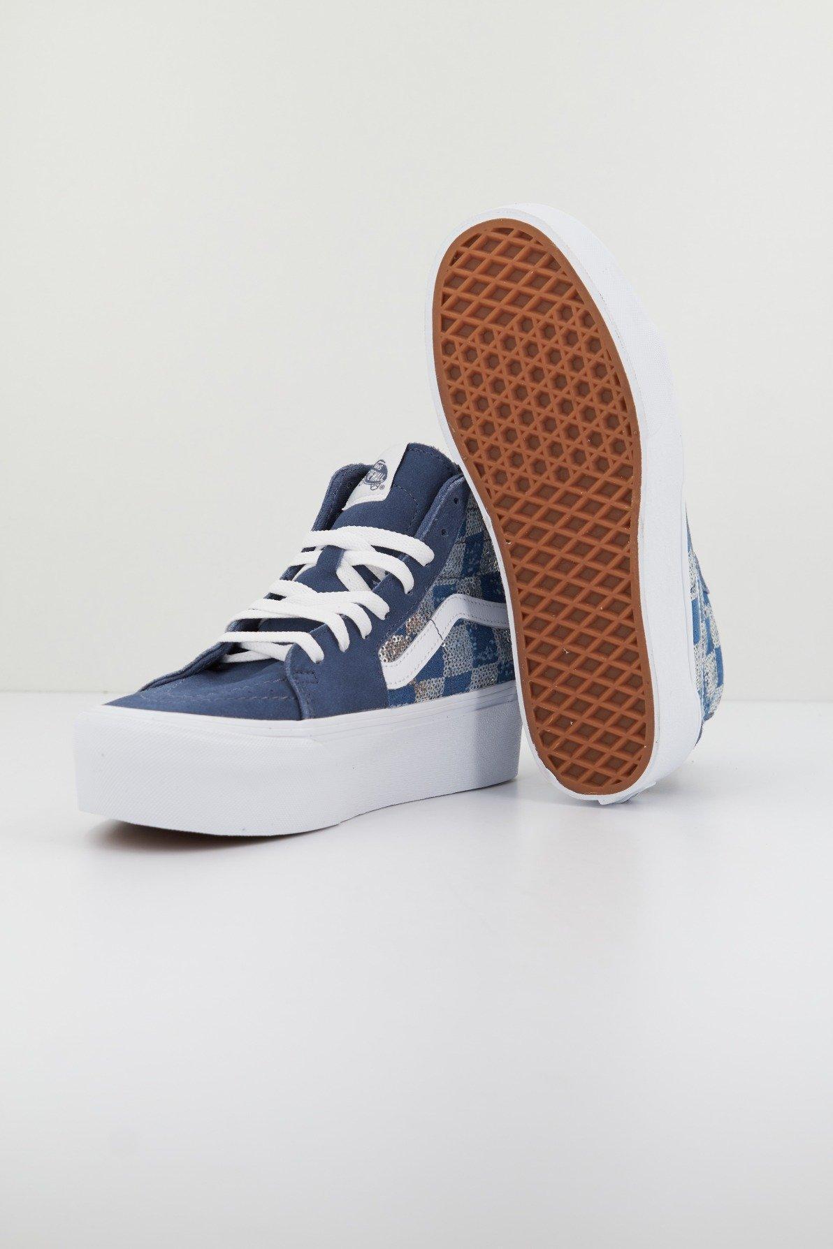 VANS SK-HI TAPERED STACKFO en color AZUL  (4)
