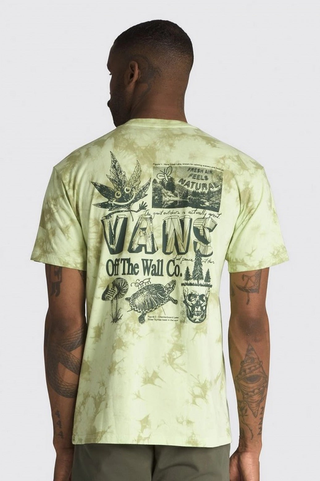 VANS OUTDOORS TIE DYE SS en color VERDE  (3)