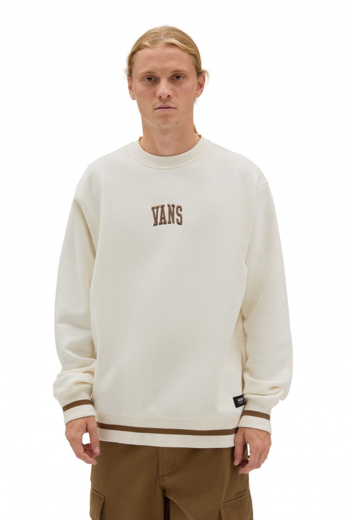 VANS ARCH LOOSE CREW en color BLANCO  (2)