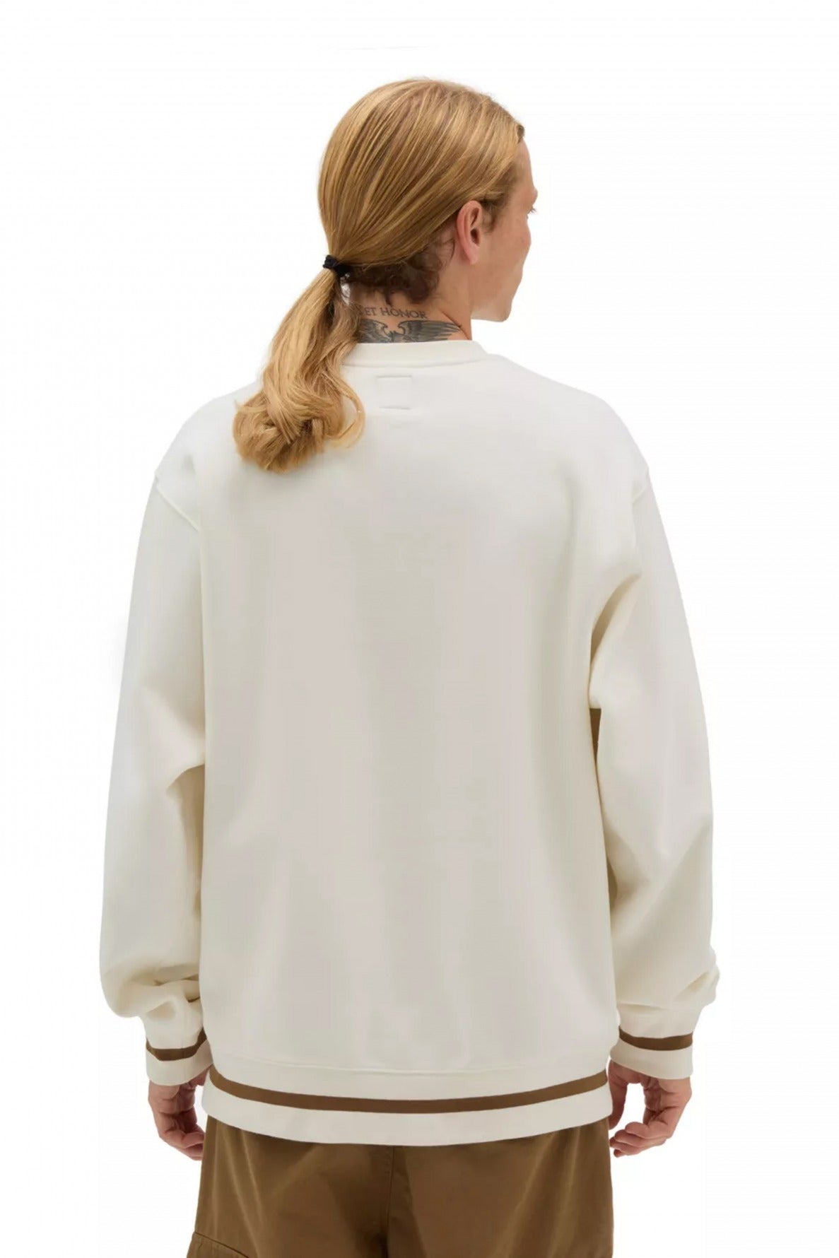 VANS ARCH LOOSE CREW en color BLANCO  (3)