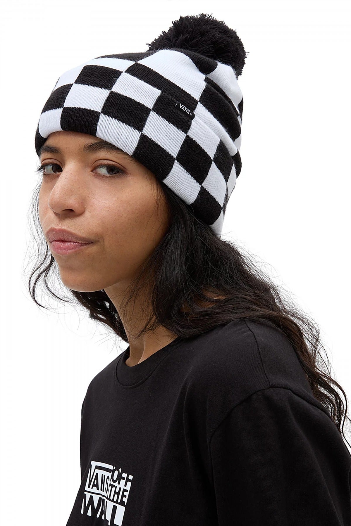 VANS  WM SPIRIT POM BEANIE en color BLANCO  (3)