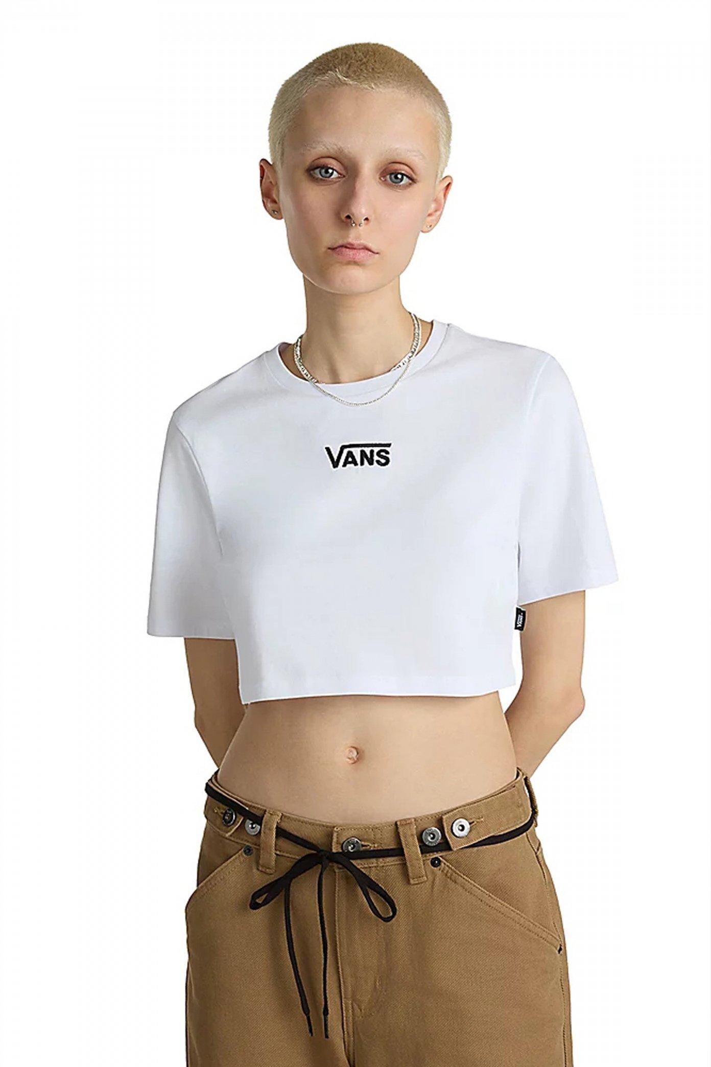 VANS FLYING V CREW CROP II en color BLANCO  (1)