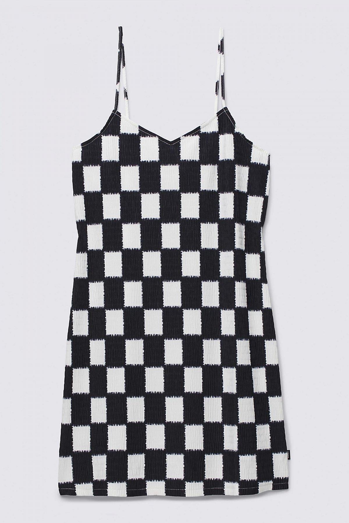 VANS  BENTON CHECKER CAMI DR en color NEGRO  (2)