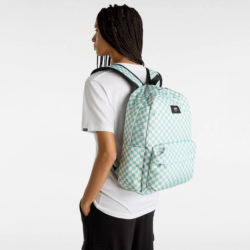 VANS OLD SKOOL CHECK BACKPA en color AZUL  (6)