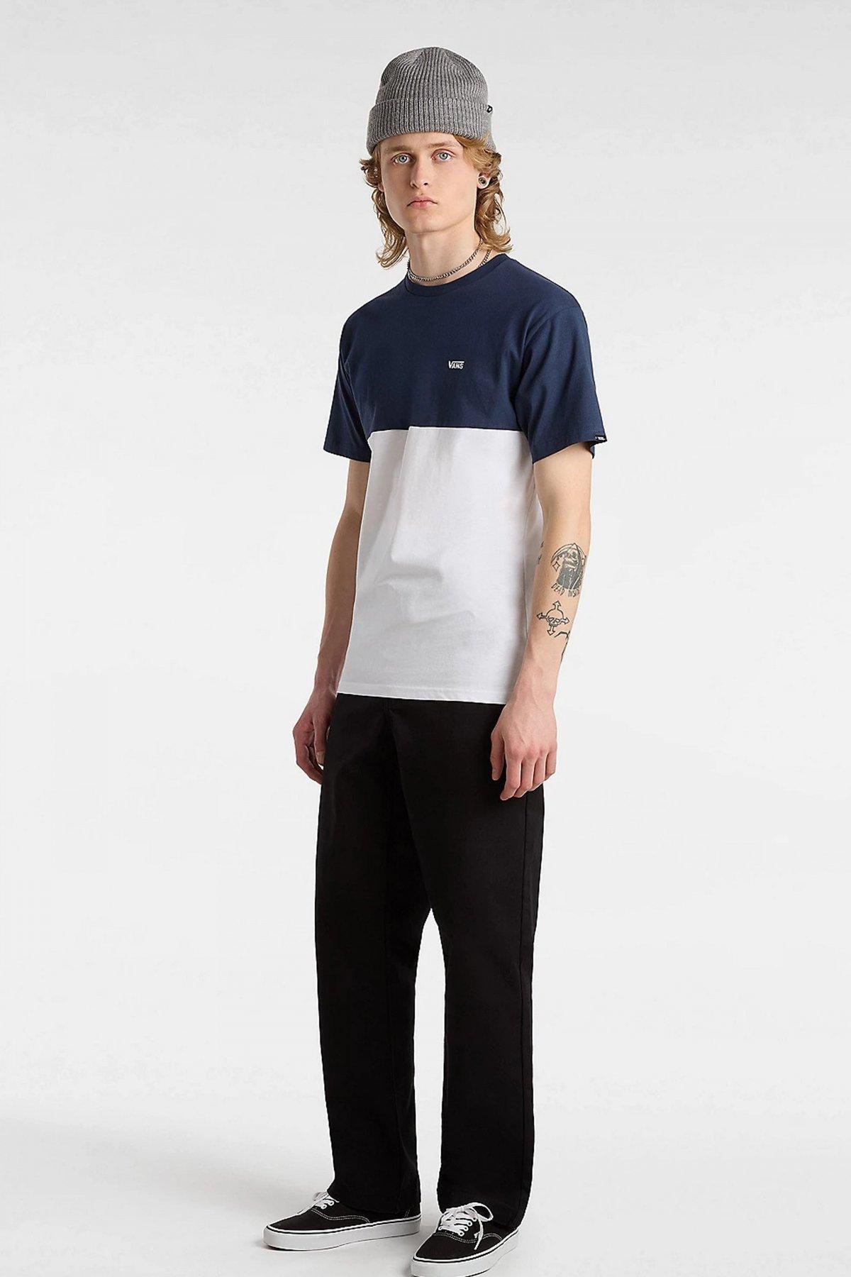 VANS COLORBLOCK TEE en color AZUL  (5)