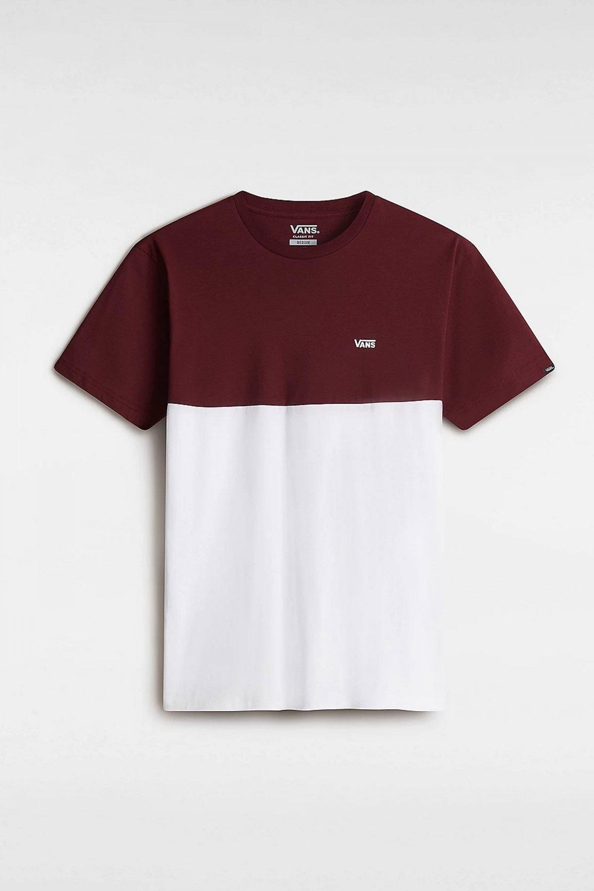 VANS COLORBLOCK TEE en color BURDEOS  (2)