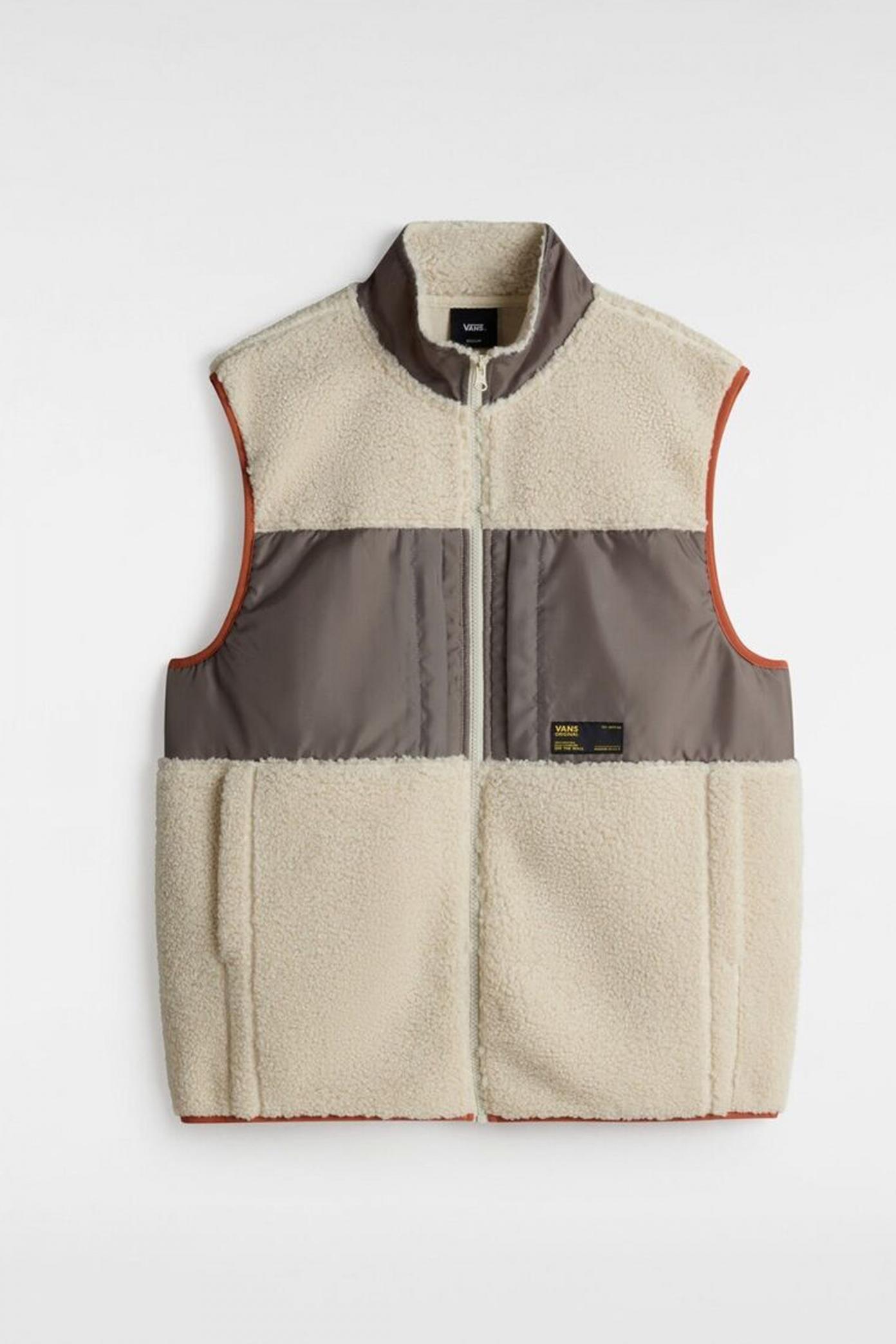 VANS TREVOR SHERPA FZ VEST en color MARRON  (1)