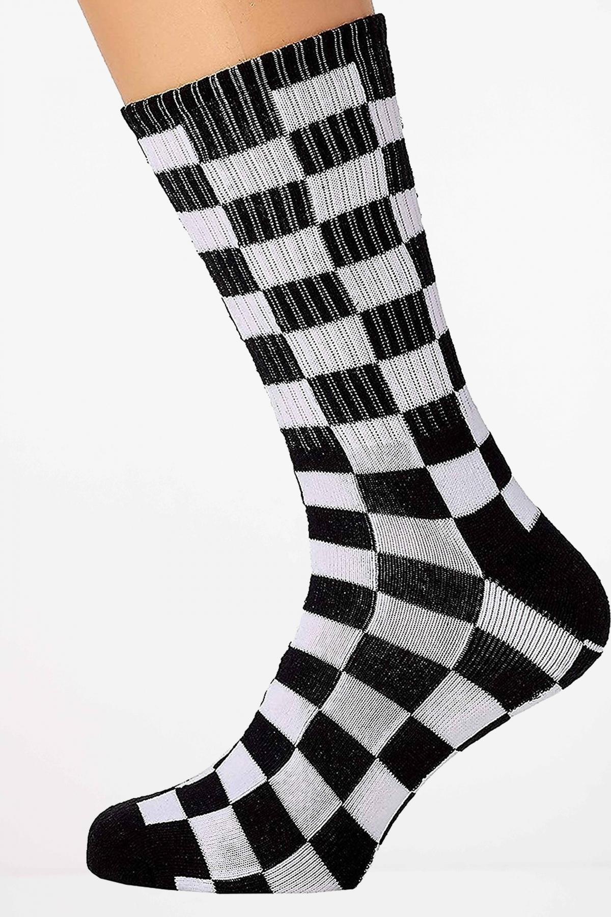 VANS CHECKERBOARD CREW I en color NEGRO  (3)