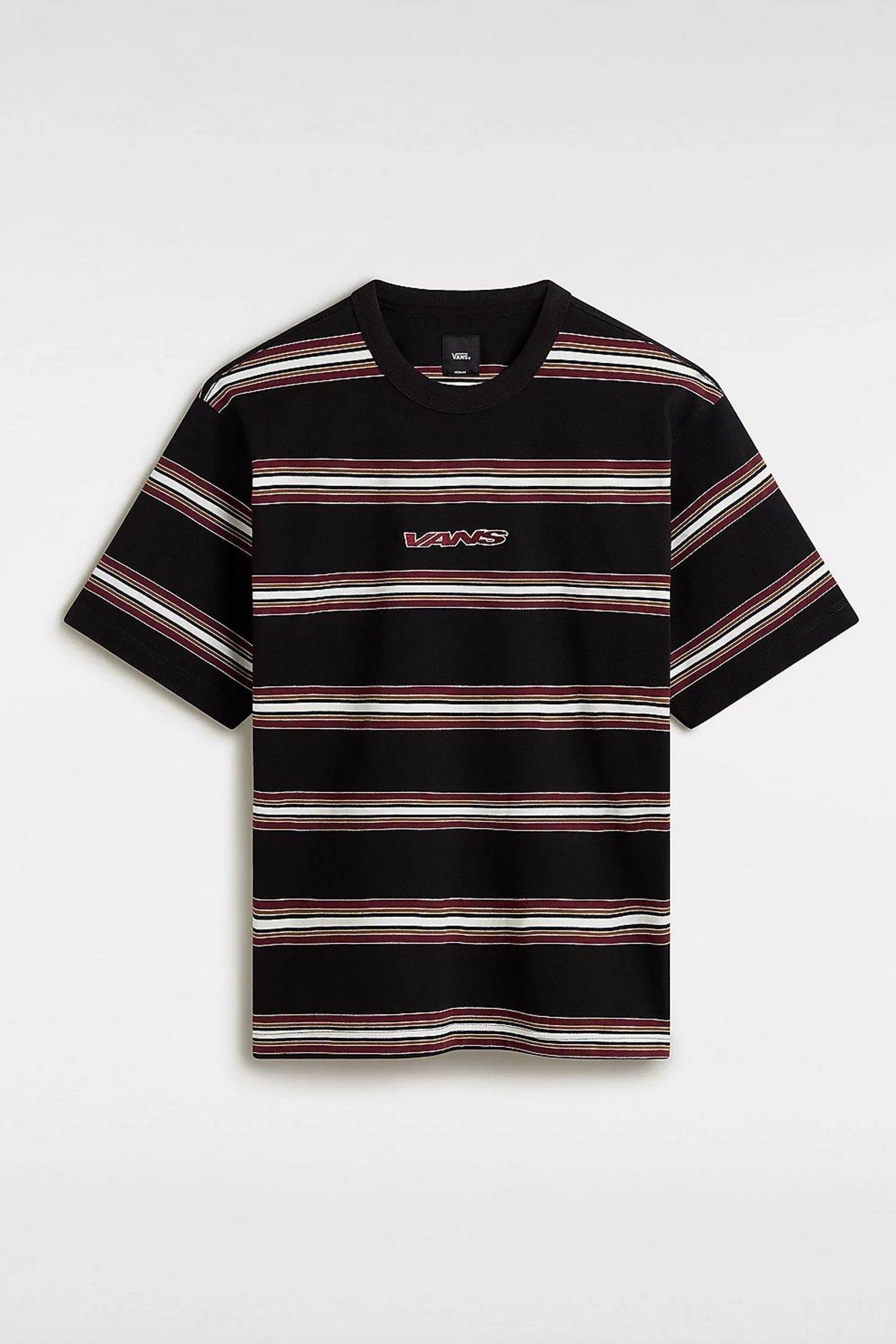 VANS MESA STRIPE SS SHIRT en color NEGRO  (2)