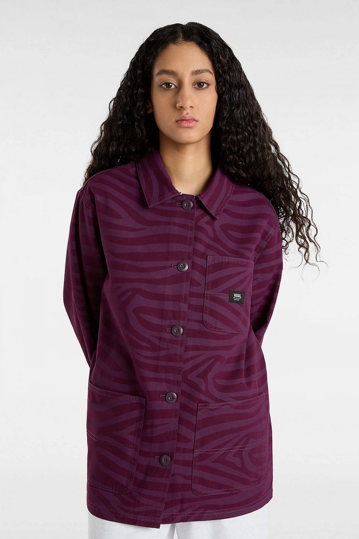VANS DRILL II CHORE PRINT J en color VIOLETA  (1)