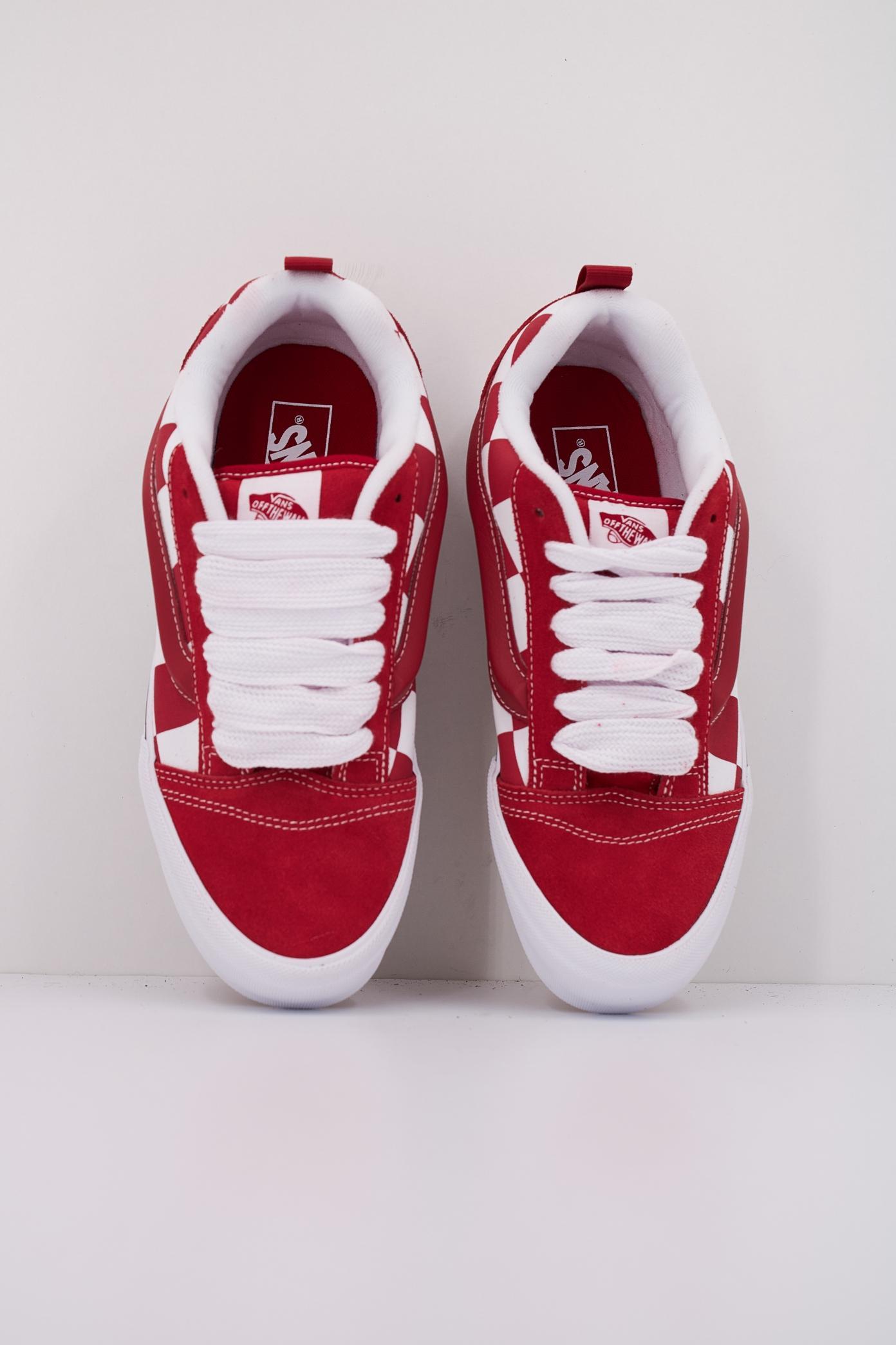 VANS KNU SKOOL MEGA CHECK en color ROJO  (3)