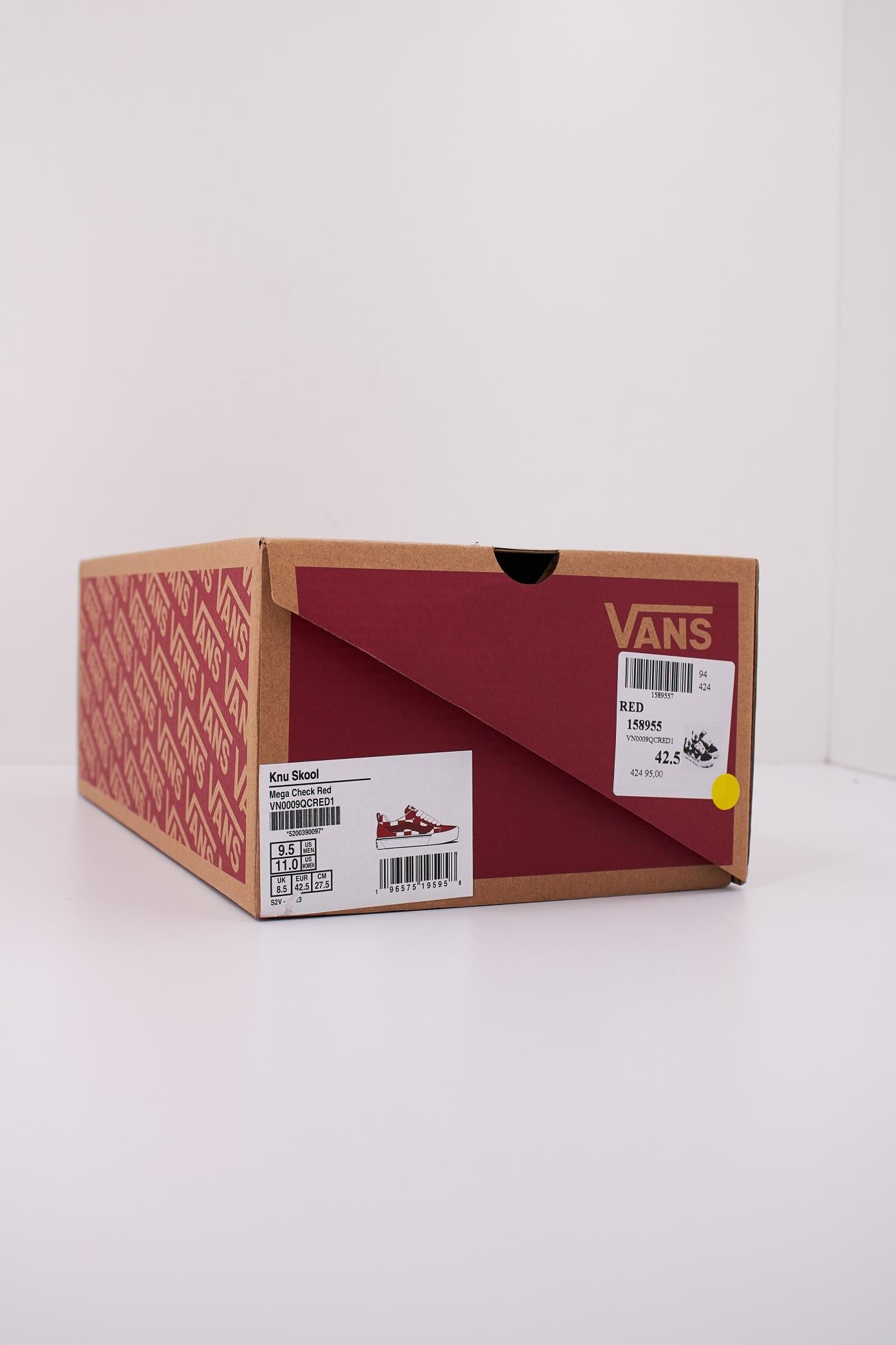 VANS KNU SKOOL MEGA CHECK en color ROJO  (6)
