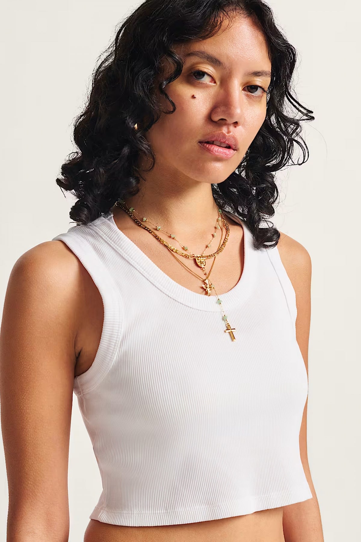 VANS DREW RIB TANK SKATE CL en color BLANCO  (1)