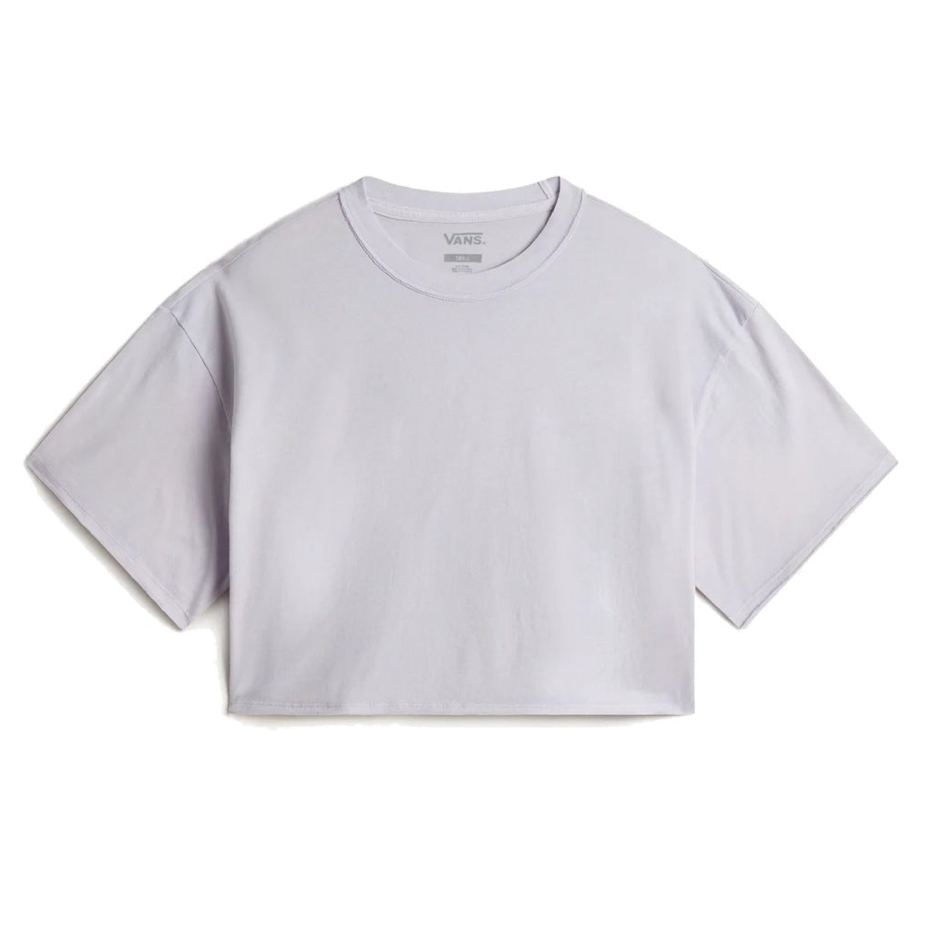 VANS RELAXED CROP WASH SS T en color GRIS  (4)