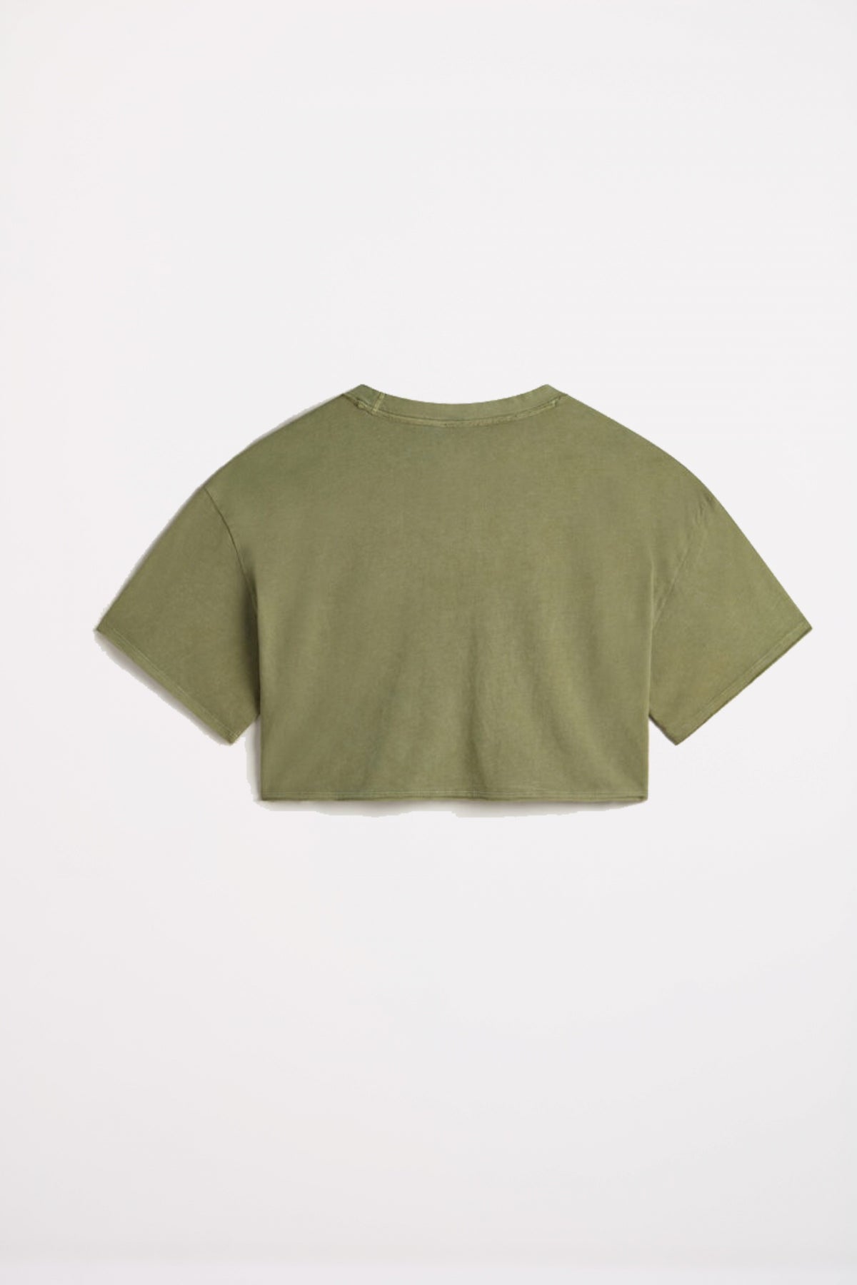 VANS RELAXED CROP WASH SS T en color VERDE  (2)