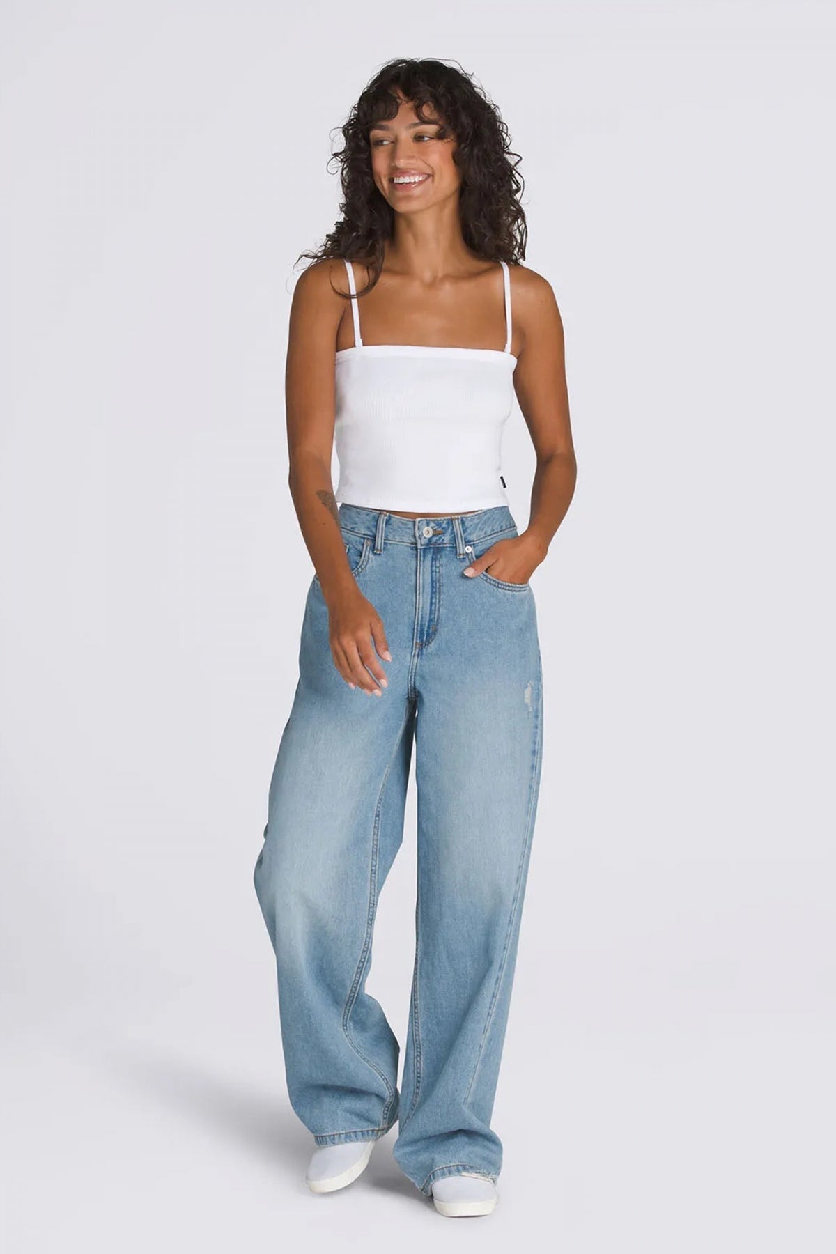 VANS DREW RIB TUBE TOP en color BLANCO  (4)
