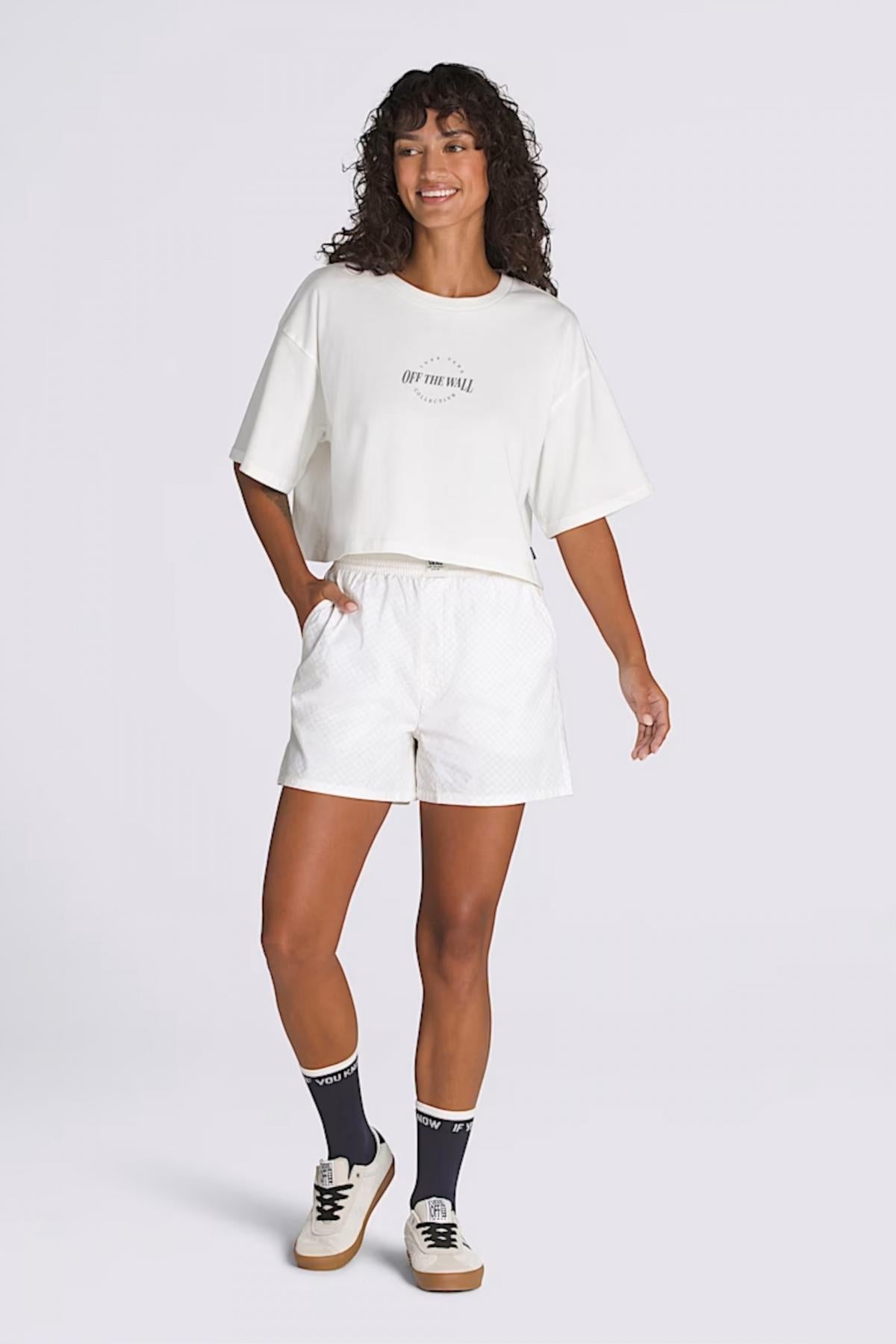 VANS ALICIA BOXER SHORTS en color BLANCO  (4)