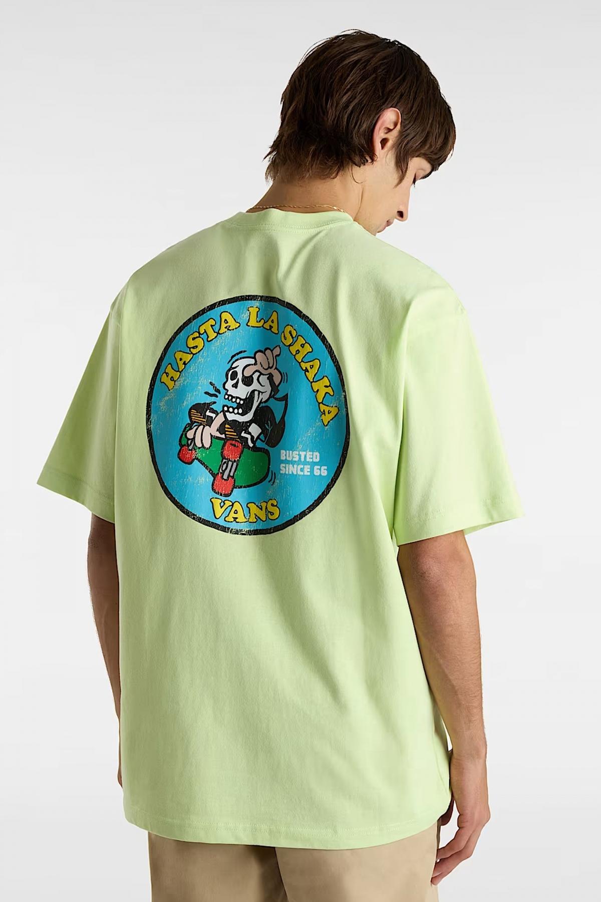VANS SKULL LA SHAKA LOOSE S en color VERDE  (3)