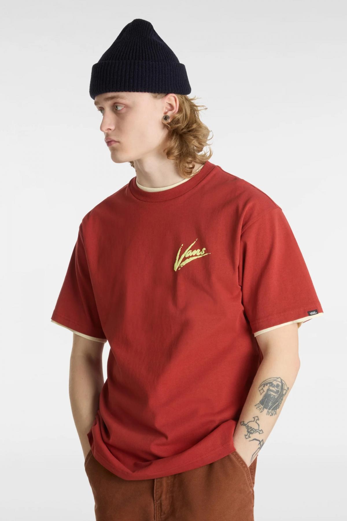 VANS DETTORI LOOSE SS en color BURDEOS  (1)
