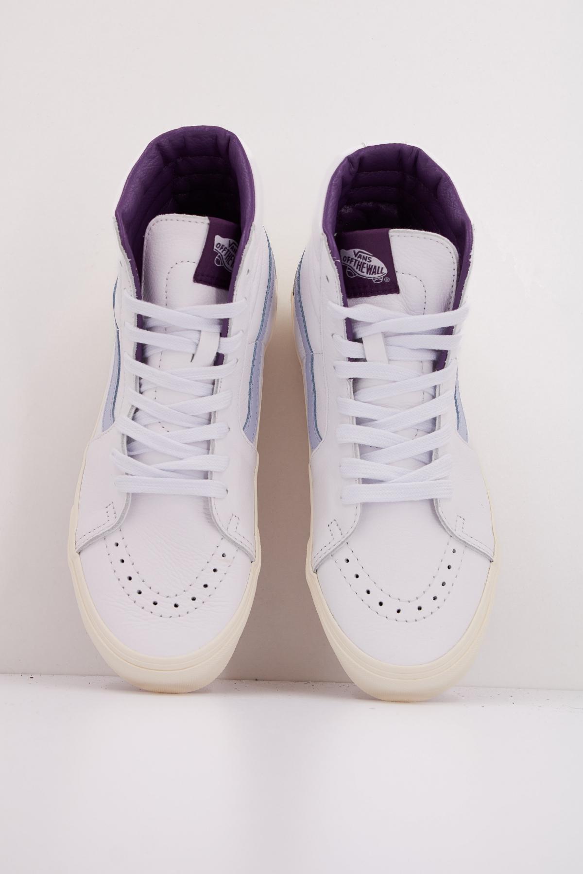 VANS SK-HI PREMIUM LEATHER en color BLANCO  (3)