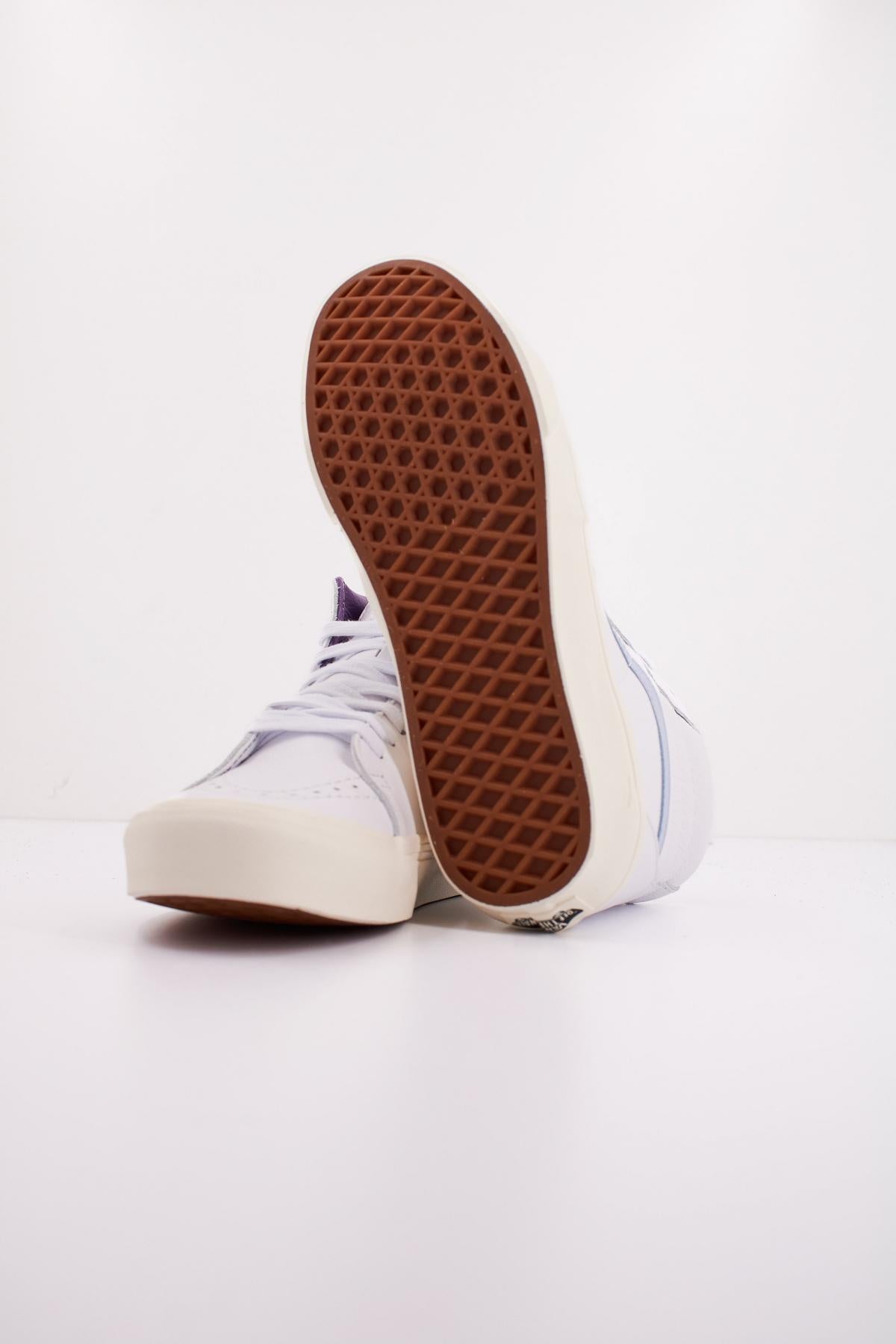 VANS SK-HI PREMIUM LEATHER en color BLANCO  (5)