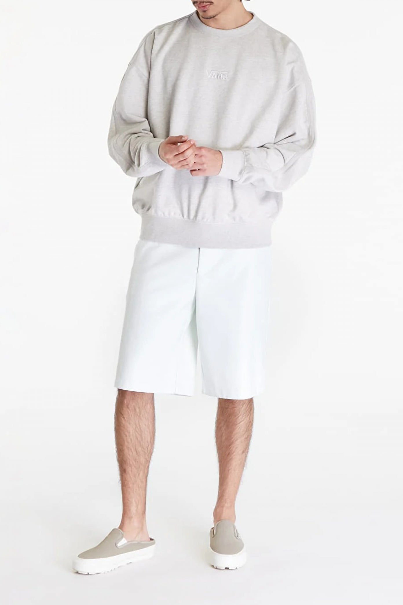 VANS LX PREMIUM CREW FLEECE en color GRIS  (4)
