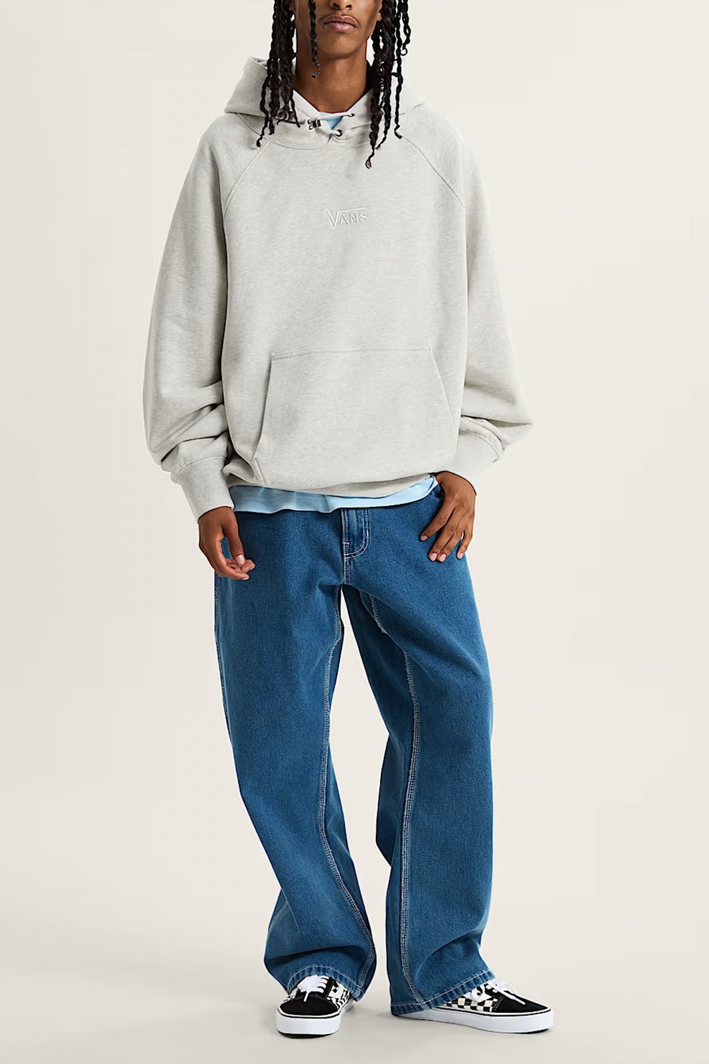 VANS  LX PREMIUM HOODIE FLEE  en color GRIS  (4)