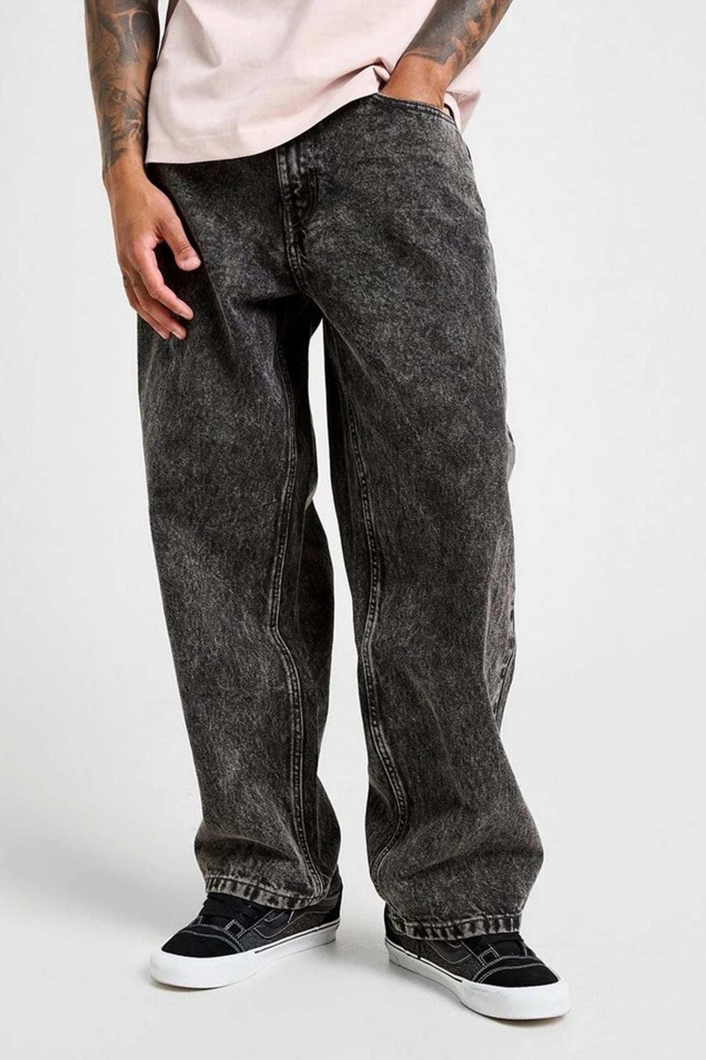 VANS CHECK- BAGGY DENIM PA en color NEGRO  (1)