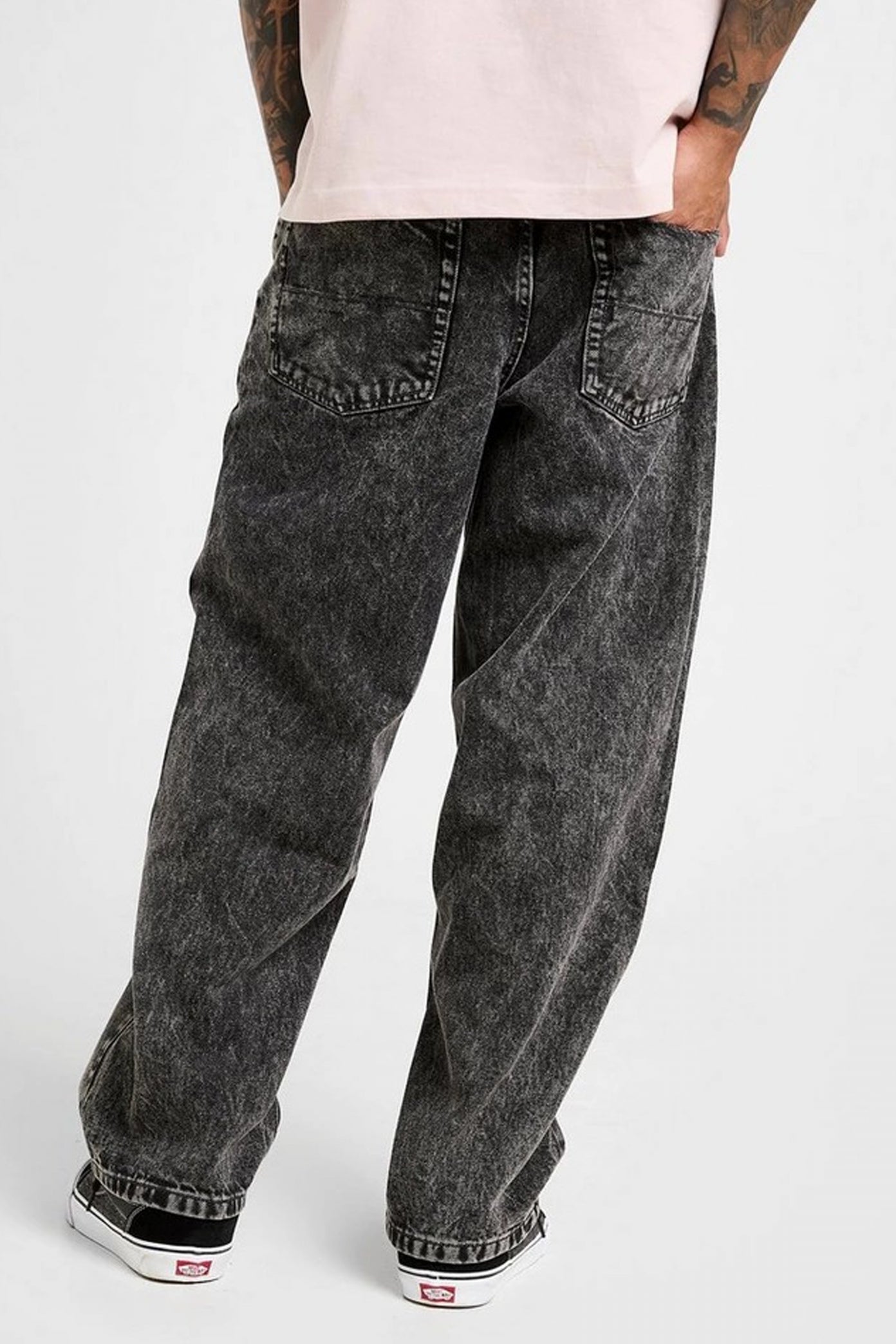 VANS CHECK- BAGGY DENIM PA en color NEGRO  (3)