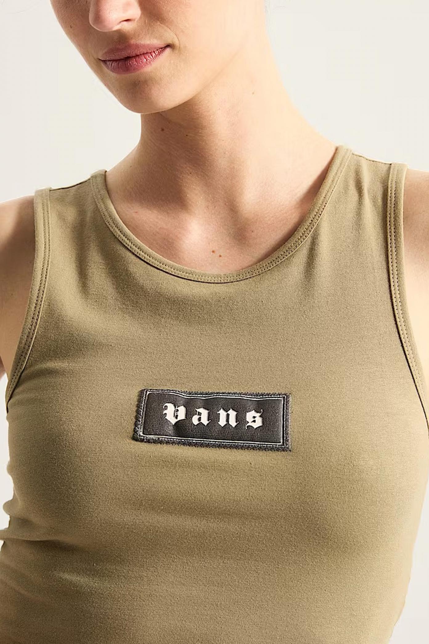 VANS UPWORN FITTED TANK en color VERDE  (4)