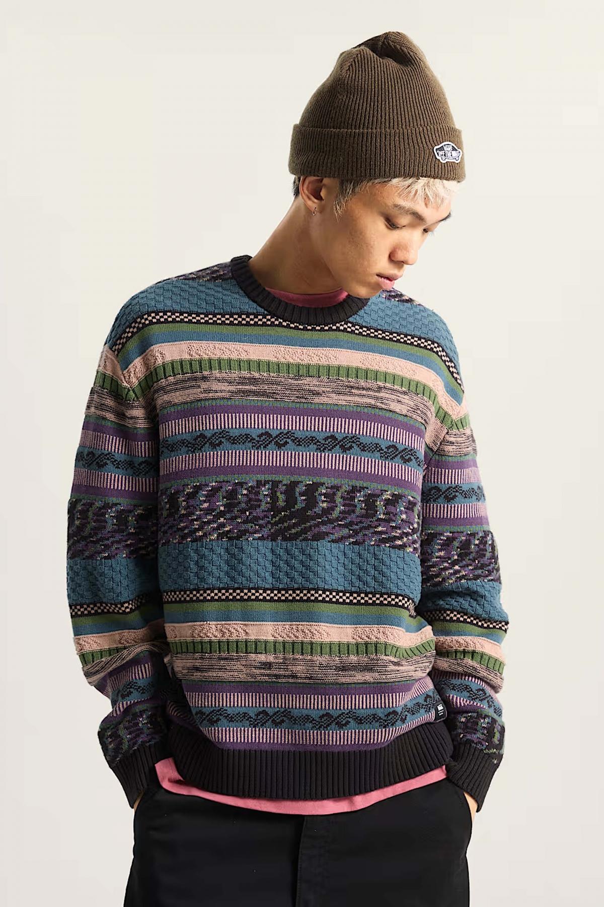 VANS BOYER CREW SWEATER en color MULTICOLOR  (1)