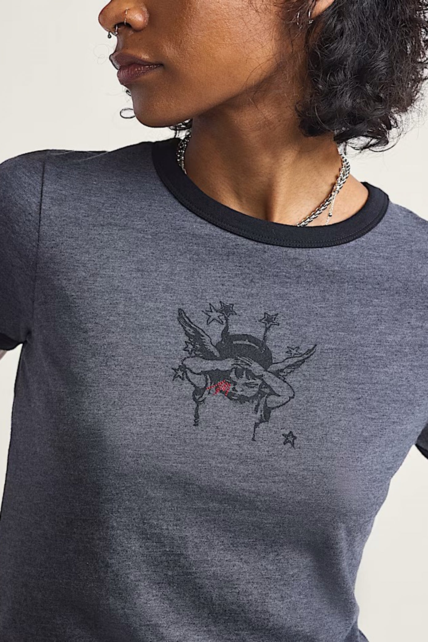 VANS CRUZING RINGER TEE en color GRIS  (4)