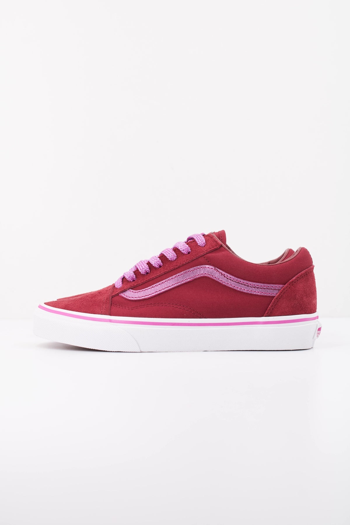VANS OLD SKOOL MTLC en color BURDEOS  (1)