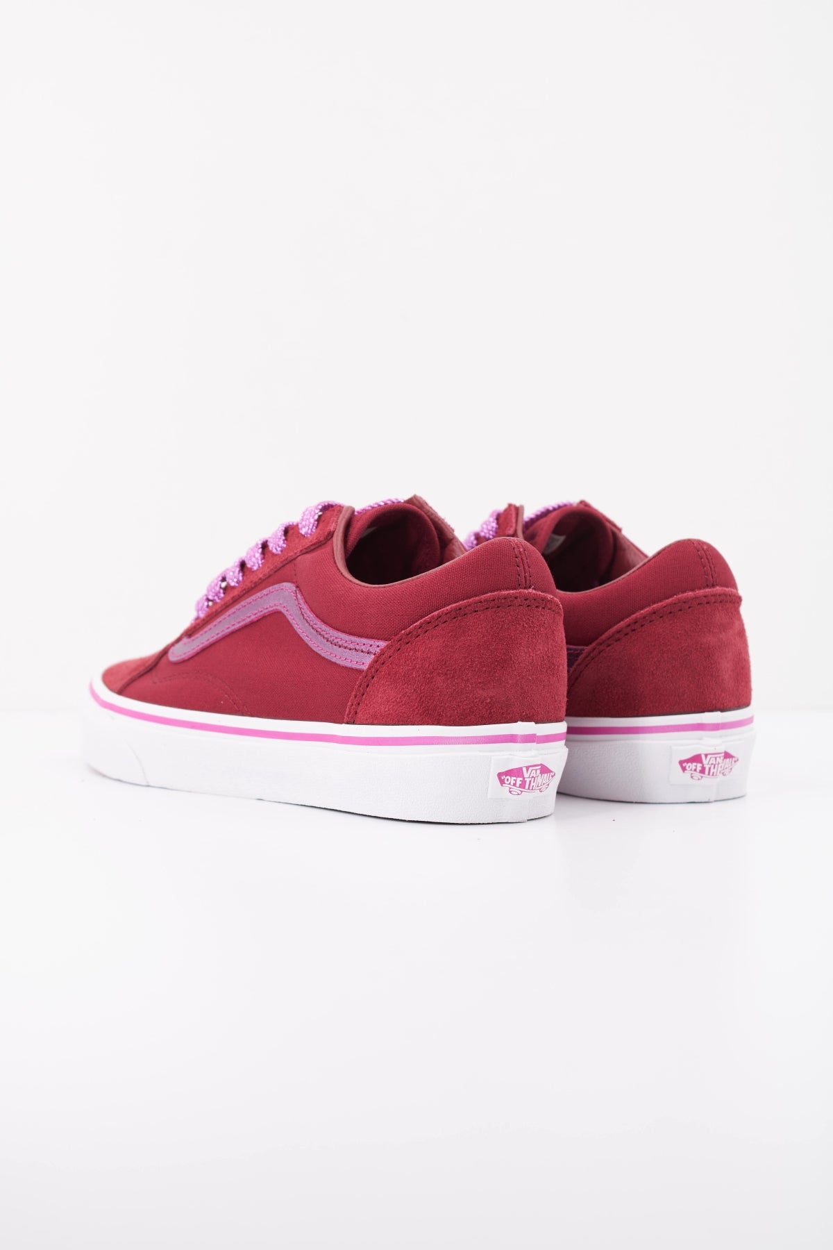VANS OLD SKOOL MTLC en color BURDEOS  (4)