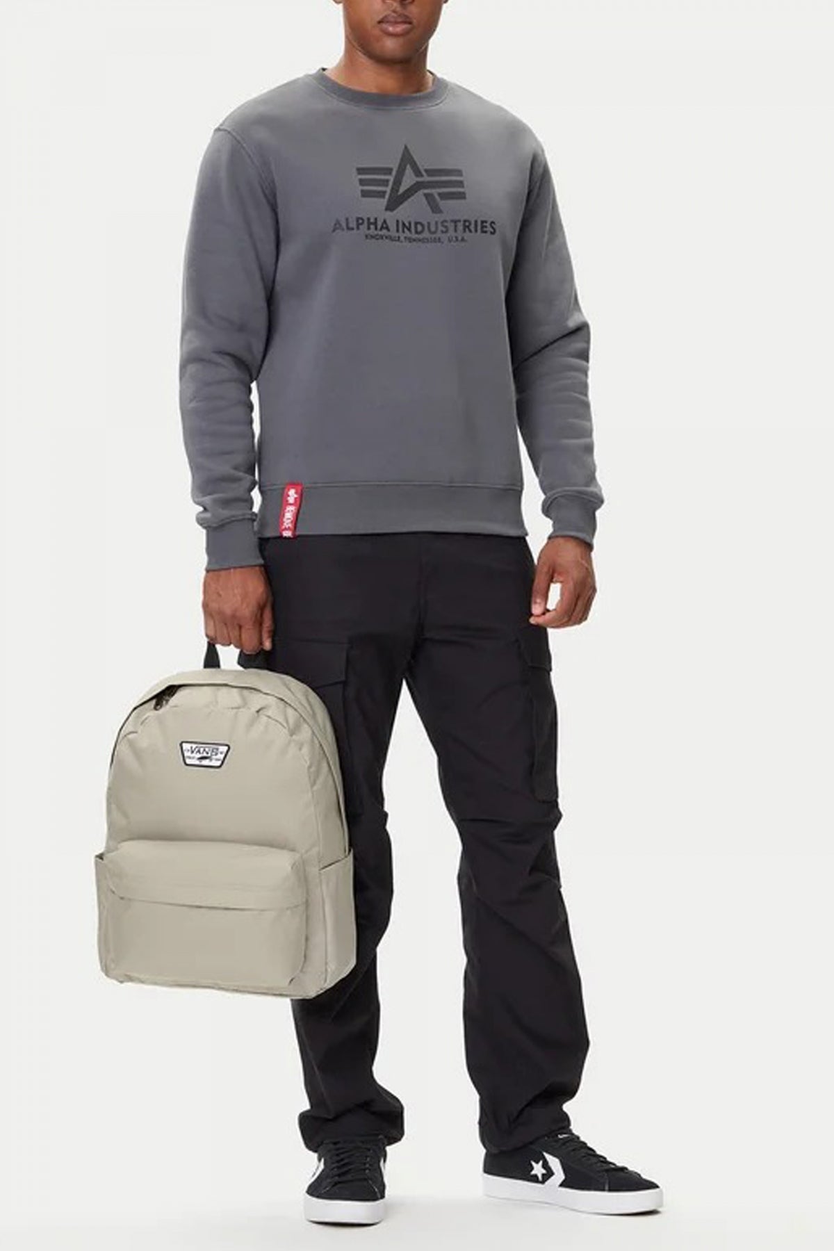 VANS OLD SKOOL BACKPACK en color GRIS  (4)