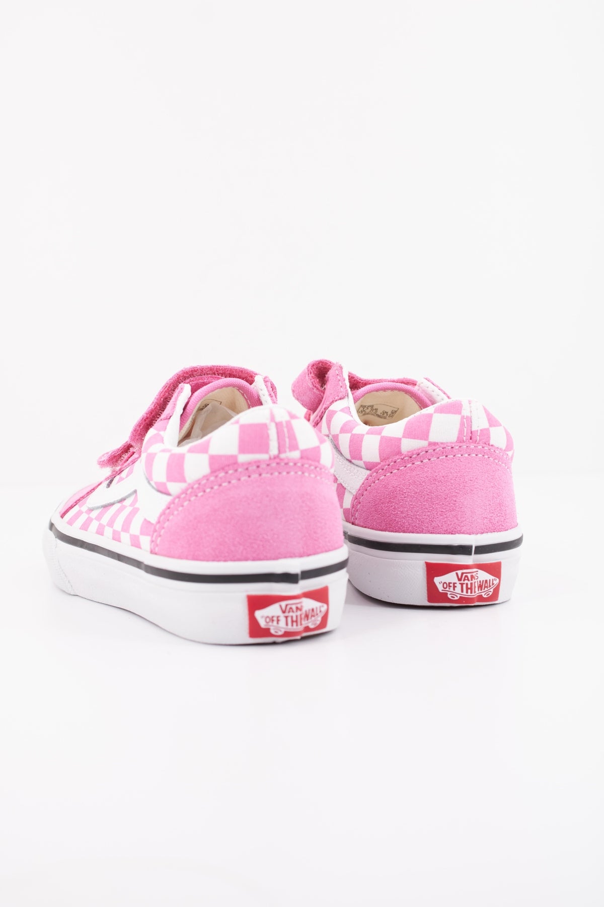 VANS OLD SKOOL V CHECKERBOA en color ROSA  (4)