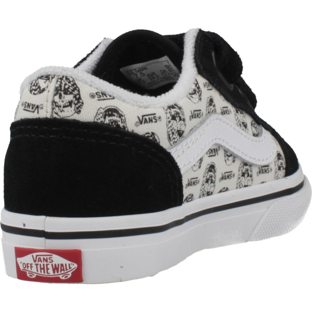VANS OLD SKOOL V SKULLS en color NEGRO  (3)