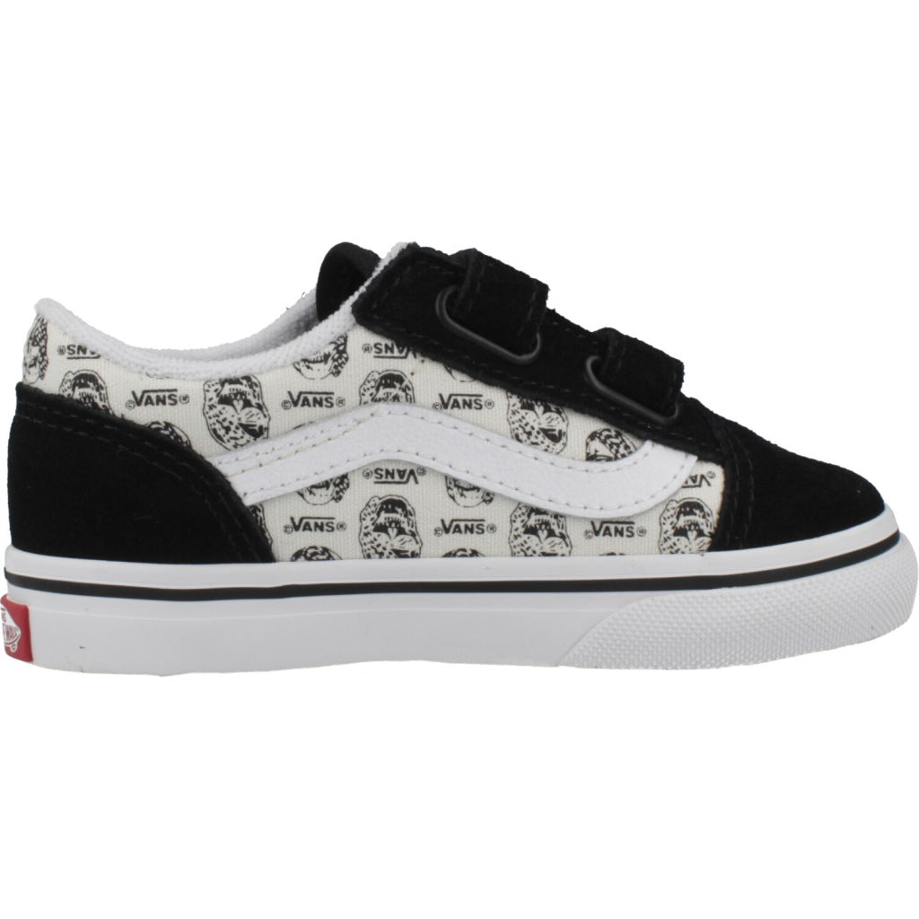 VANS OLD SKOOL V SKULLS en color NEGRO  (4)