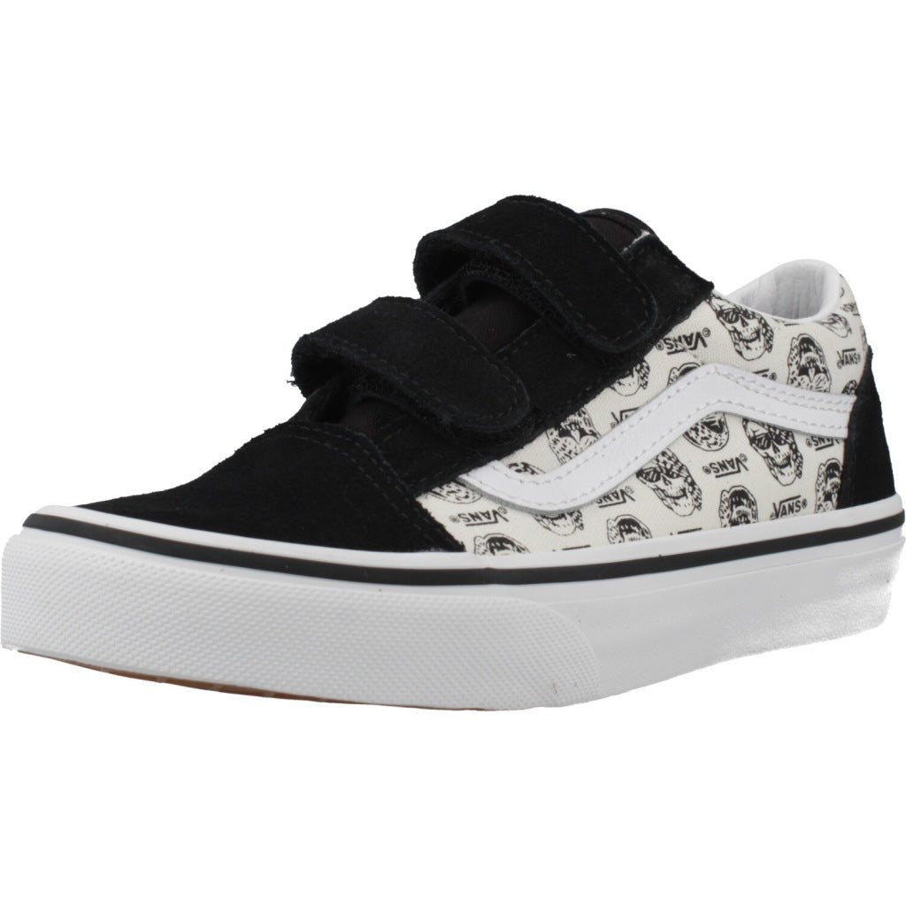 VANS OLD SKOOL V SKULLS en color NEGRO  (1)
